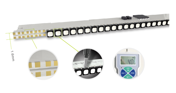 LED light front light and LED light side light comparison