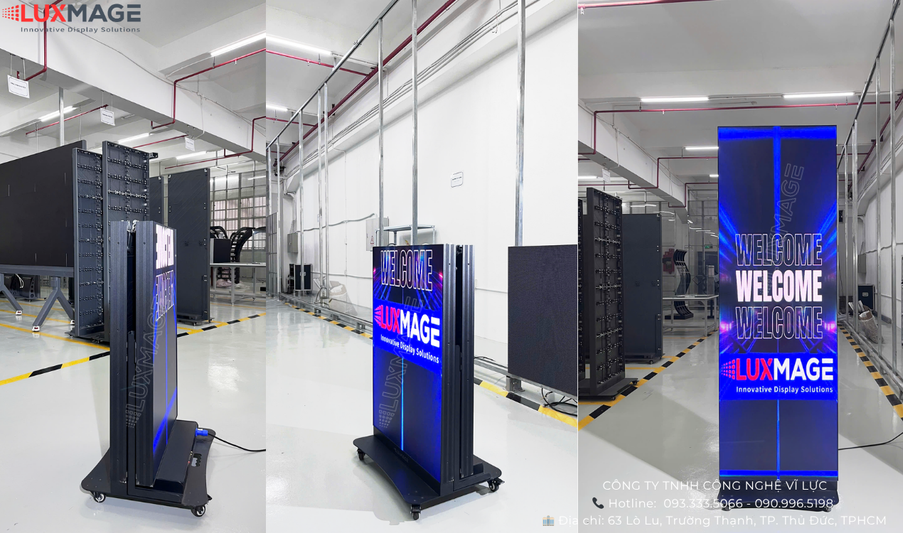 Màn hình quảng cáo chân đứng kích thước 6401x1920