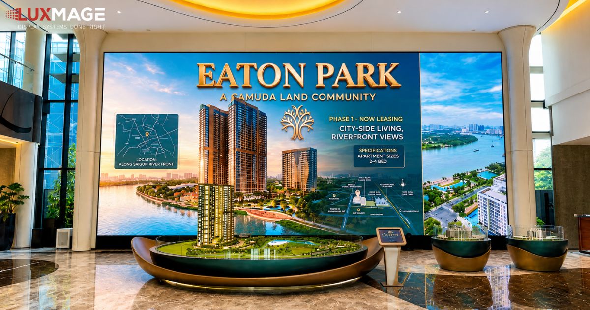 Hệ thống hiển thị tích hợp nền tảng cốt lõi của showroom kỹ thuật số