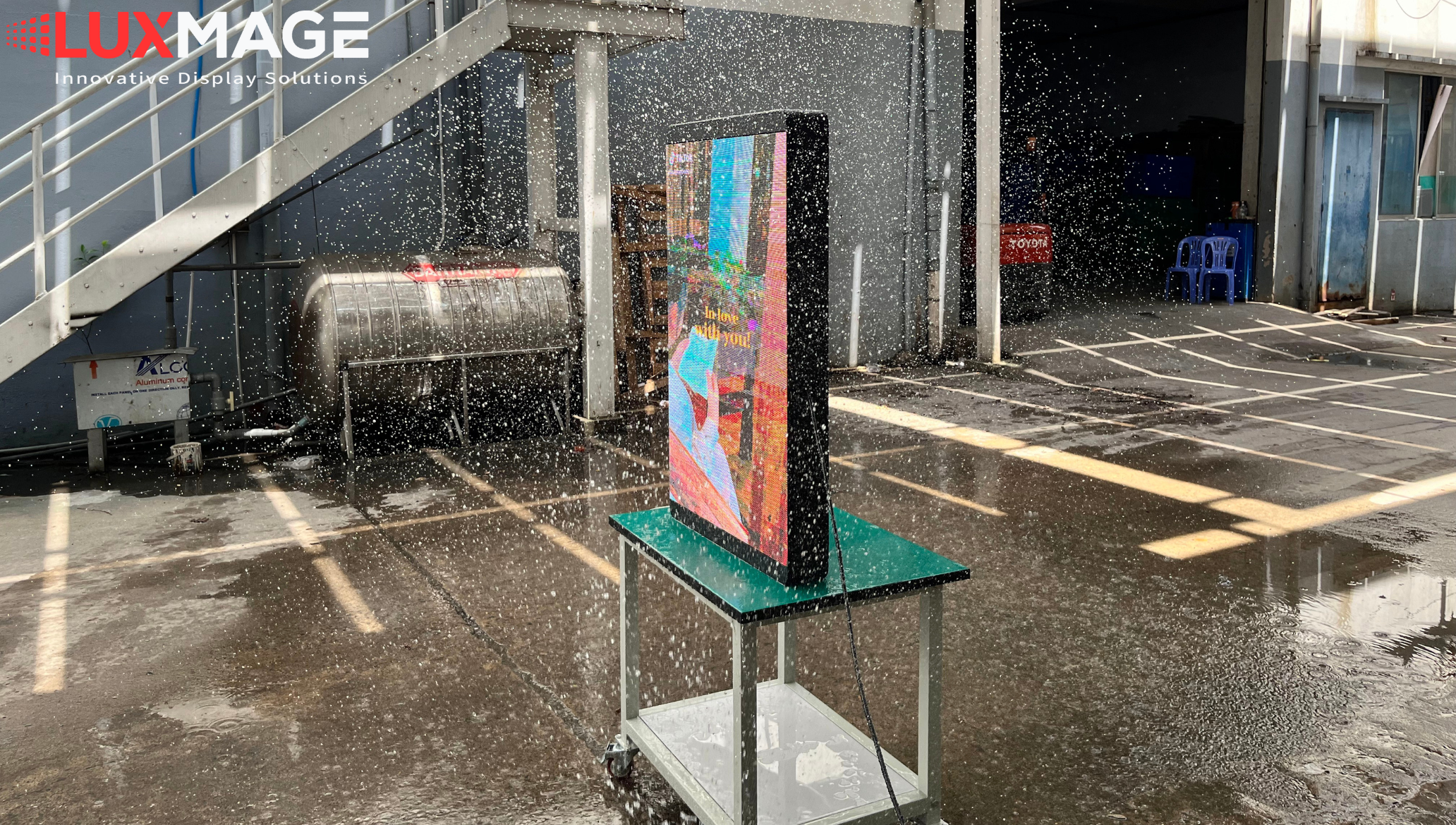 Test màn hình LED bảng hiệu trước khi bàn giao cho khách hàng