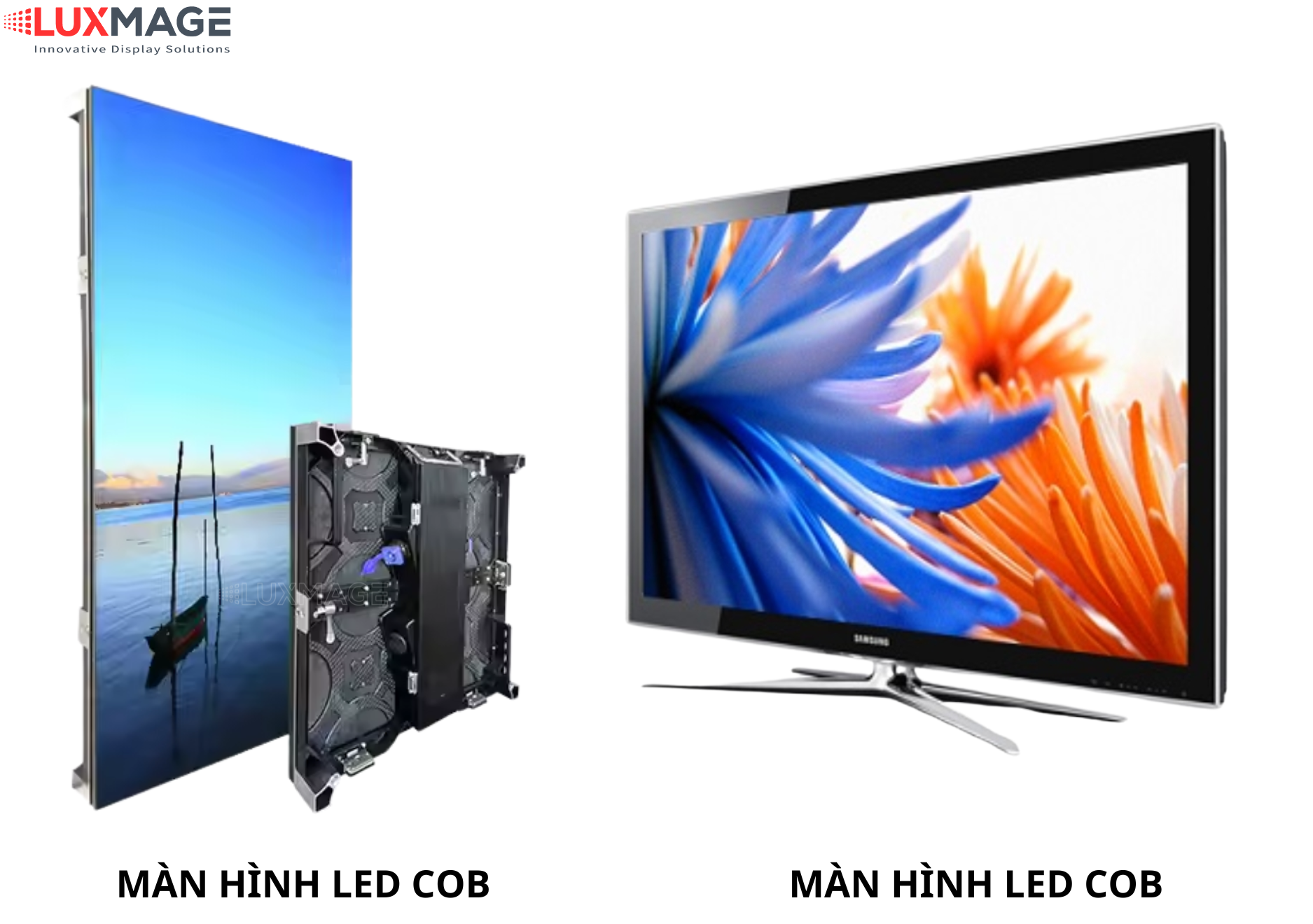 So sánh điểm ảnh của màn hình LED COB với các công nghệ LED truyền thống.