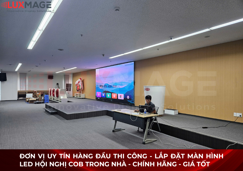Góc nhìn rộng của màn hình LED hội nghị trong hội trường