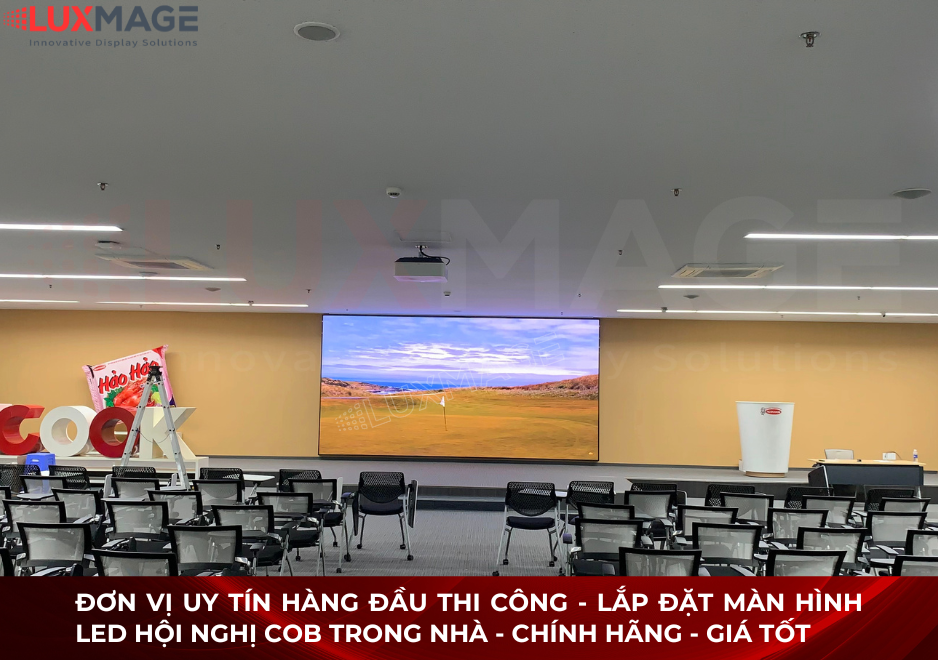 ắp đặt màn hình LED ghép cho hội nghị quy mô lớn