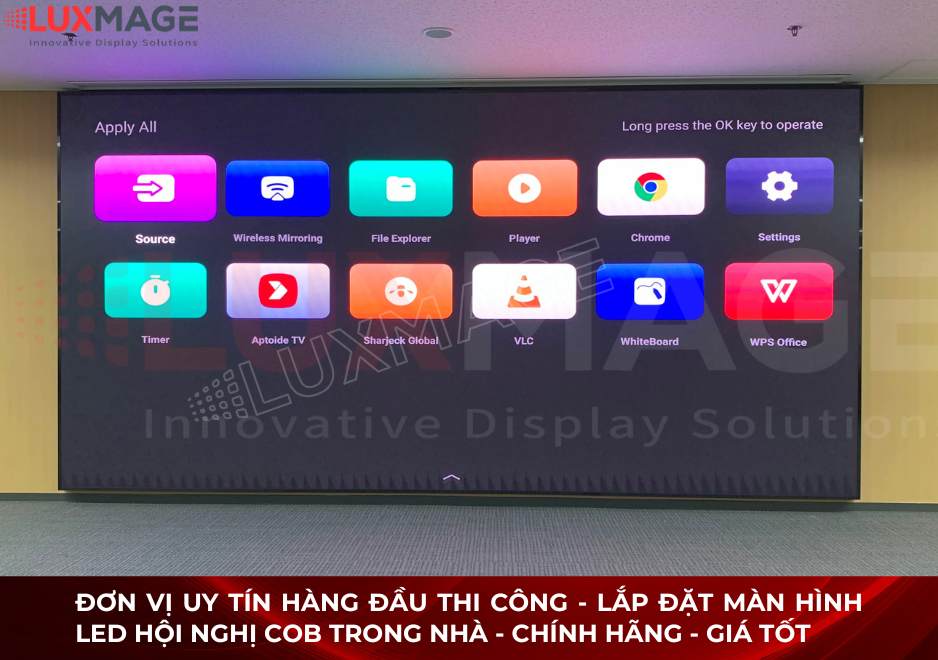  Màn hình LED hội nghị thiết kế cong theo không gian hội trường