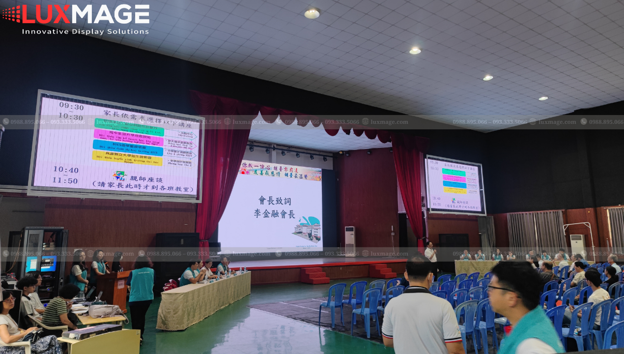 So sánh màn LED và máy chiếu cùng điều kiện ánh sáng