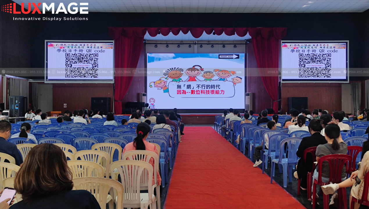 Luxmage chuyên thi công lắp đặt màn hình LED hội trường chuyên nghiệp