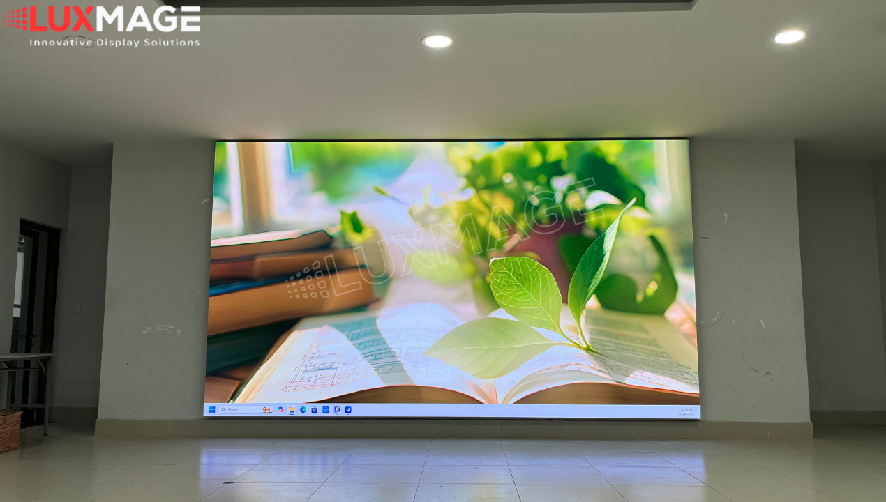dự án màn hình LED hội nghị trường học Luxmage