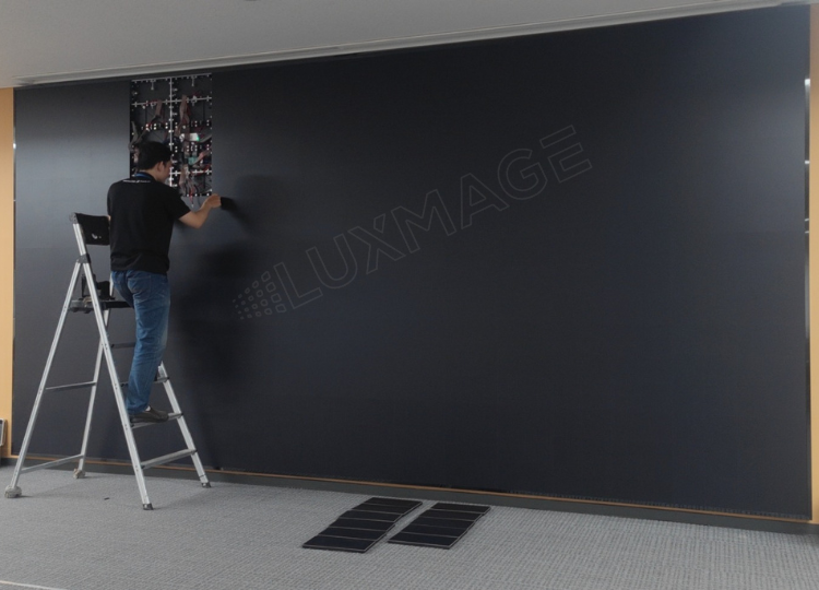 Lắp đặt màn hình LED phòng họp Luxmage – giải pháp hiển thị hiện đại cho không gian chuyên nghiệp.