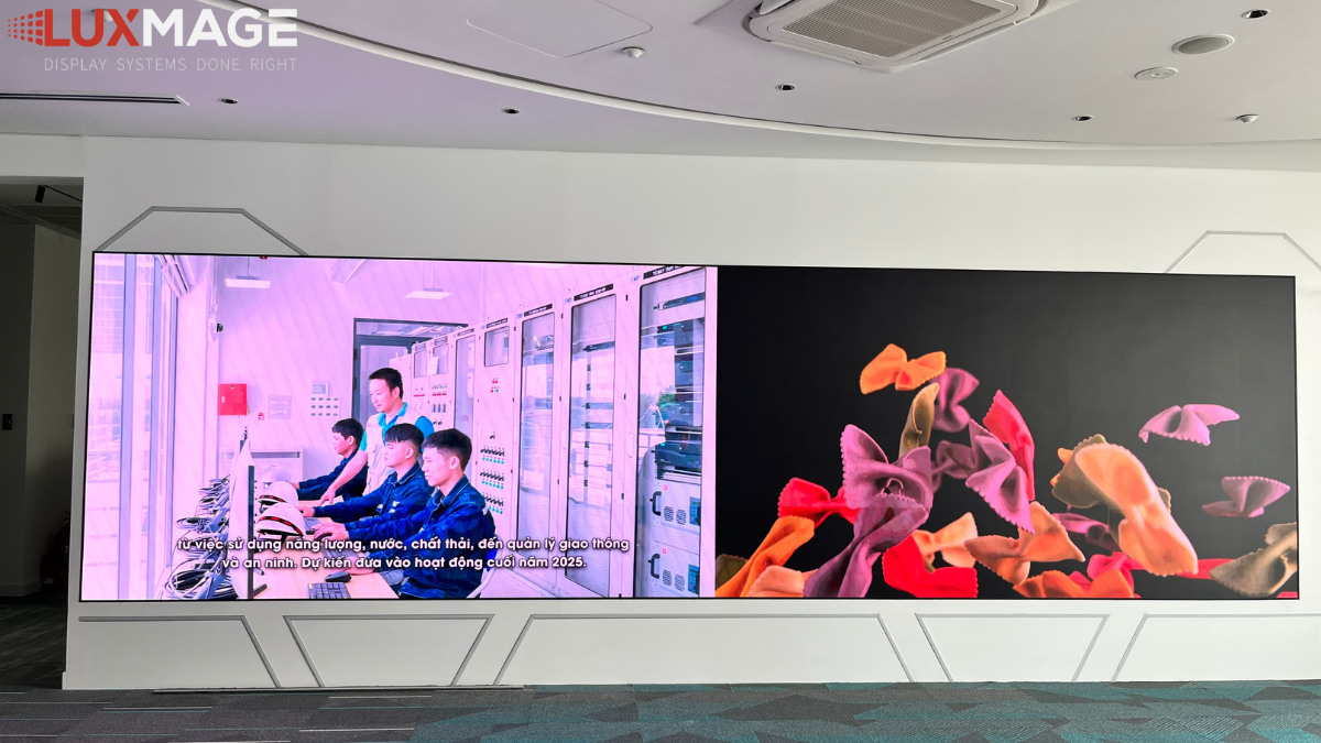 Khả năng chia màn hình đa vùng hiển thị đồng thời dashboard dữ liệu thời gian thực