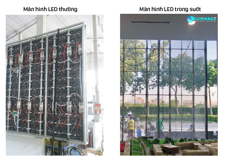 màn hình led trong suốt