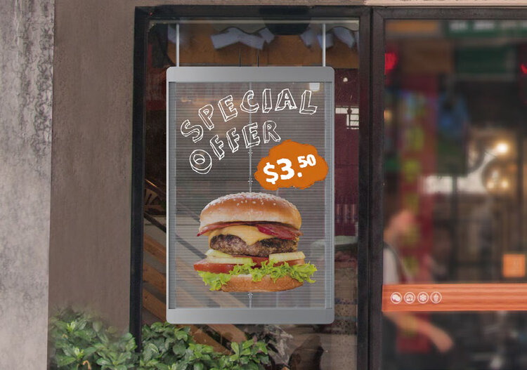 TRANSPARENT LED POSTER: INNOVATION FOR RESTAURANT AND COFFEE STORES