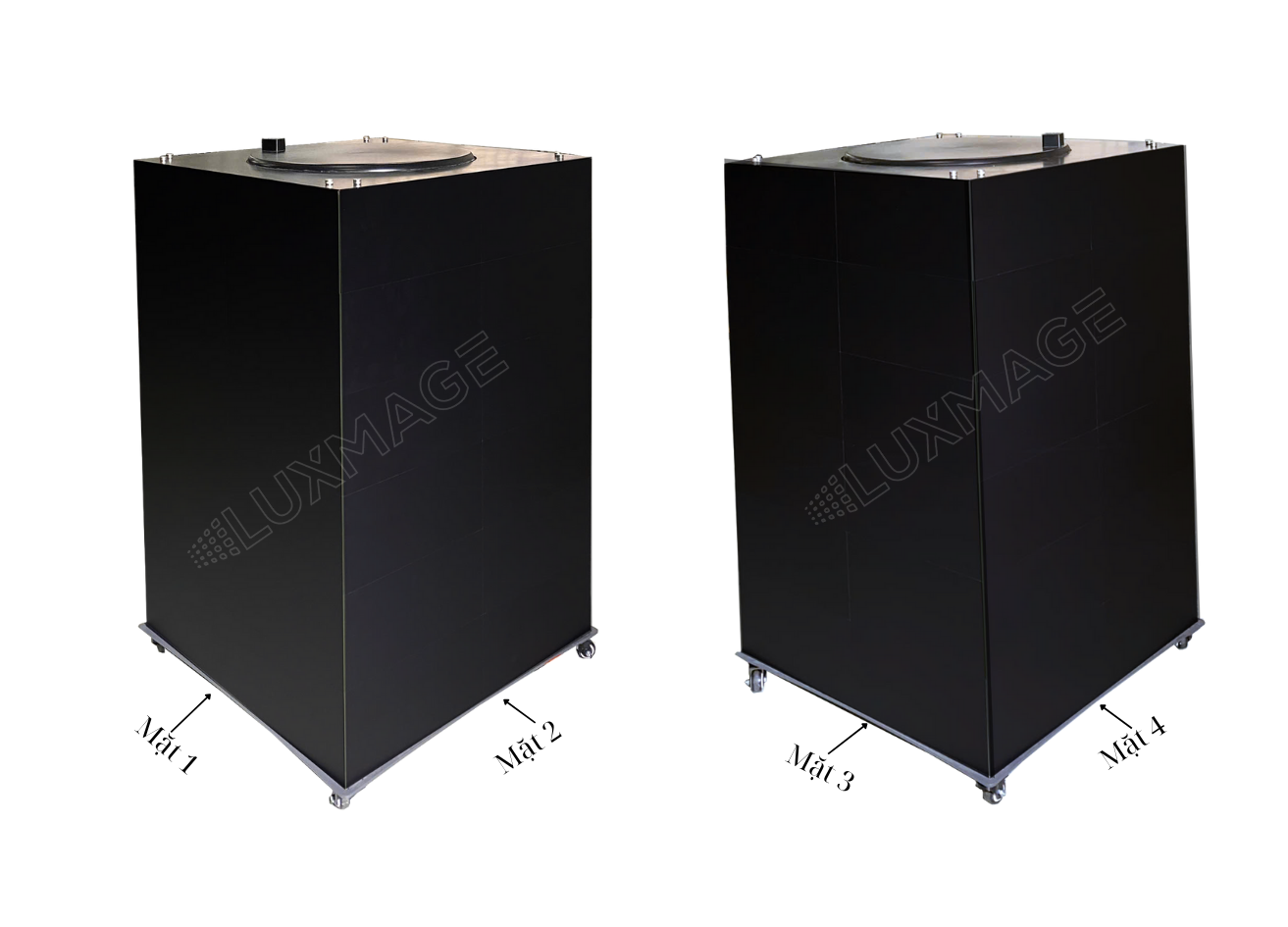 Tủ Trưng Bày Màn Hình LED 4 Mặt Thông Minh
